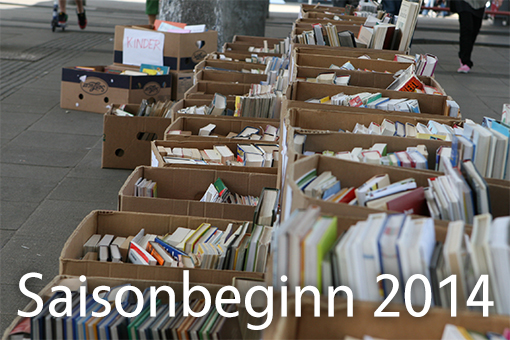 Bücherflohmarkt Saisonbeginn 2014