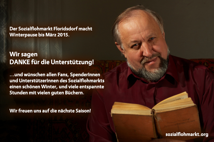 Bücherflohmarkt Floridsdorf: Saison-Ende 2014